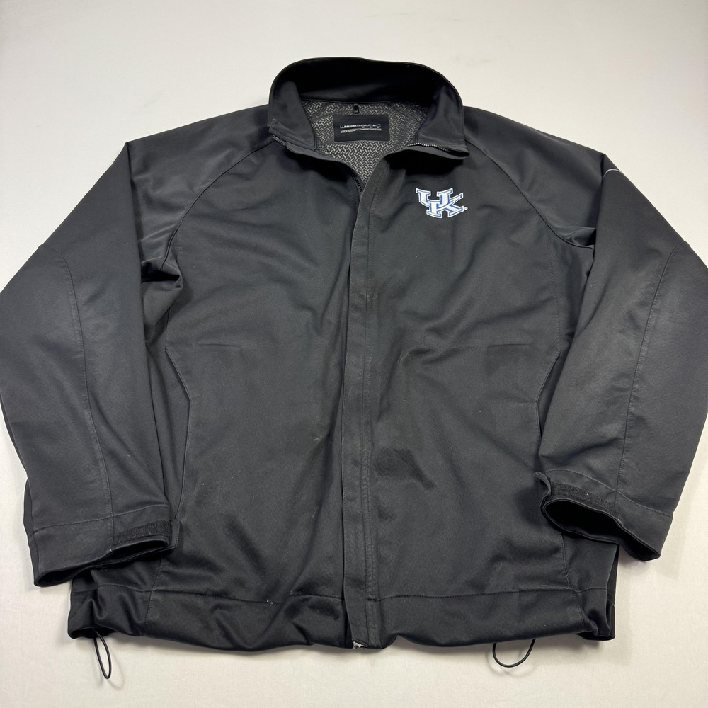 Nike Golf‎ Kentucky Wildcats Jacket Mens Medium Black Full Zip NCAA Softshell - Picture 2 of 13